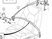 PRZELOTKA PASA PASAŻERA OE VOLVO S60, V70, XC70 (39873713)